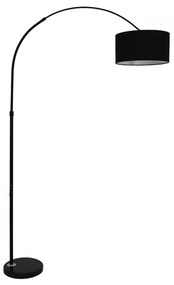 01587 GloboStar® GLOBOSTAR® IMPERIAL 01587 Μοντέρνο Επιδαπέδιο Φωτιστικό με Ντουί 1 x E27 AC 220-240V IP20 - Μαύρο - Μ38 x Π38 x Υ172cm