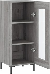 vidaXL Ντουλάπι Γκρι Sonoma 34,5x34x90 εκ. από Επεξεργασμένο Ξύλο