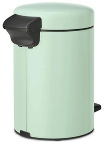 Κάδος απορριμμάτων με πεντάλ Brabantia NewIcon 1008835, 3 L, Ομαλό κλείσιμο, Αντιολισθητική βάση, Ανοιχτό πράσινο