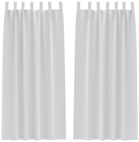 vidaXL Κουρτίνες συσκότισης 2 pcs Ανοιχτό Γκρι 225 x 140 εκ.