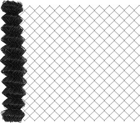 vidaXL Φράχτης αλυσίδας Γκρι 10 x 1,4 μ Ατσάλι