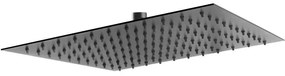 Ferro DSN08BL Slim Κεφαλή Εντοιχισμού Μαύρη Ματ 30x30cm
