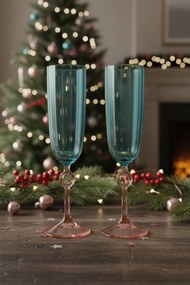 Champagne Glass Set (2 Pieces) RAKLE296 Blue