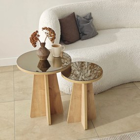 Side Table Set Luna 2 - Bronzie, Sapphire Oak Bronzie
Saphhire Oak
