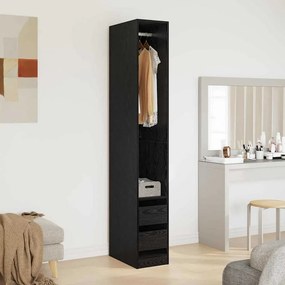 vidaXL Ντουλάπι Μαύρη Οξυά 50 x 30 x 200 εκ Επεξεργασμένο ξύλο