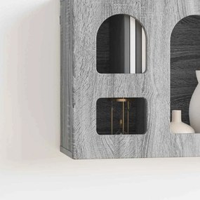 vidaXL Κρεμαστό ντουλάπι με ράφι ELST Γκρι Sonoma 60 x 20 x 40 εκ