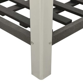 vidaXL Ζαρντινιέρα Υπερυψωμένη με Ράφι Γκρι 150 x 50 x 90 εκ. από WPC