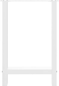 vidaXL Πόδια Τραπεζαρίας 2 τεμ. Λευκά 60x(72-73) εκ. Ατσάλι