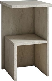 Κομοδίνο Τραβερτίνη OLODAR 29.6x29.6x50