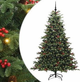 vidaXL Τεχνητό Χριστουγεννιάτικο Δέντρο με 300 LED Πράσινο 210 cm