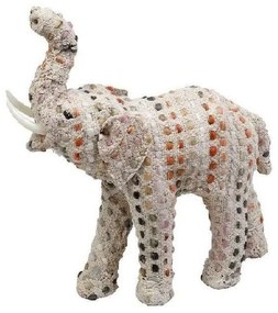 Διακοσμητικός Ελέφαντας Πουά 33cm Multi LID347 Espiel Fabric