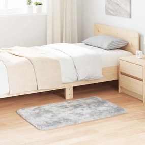 Χαλί Shaggy με Ψηλό Πέλος NAVARRA Ασημί Γκρι 60x100 εκ.