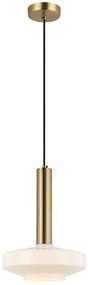 Φωτιστικό Οροφής Vivian 4310900 Φ26x150cm 1xE27 40W White-Brass Viokef