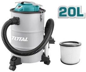 Total TAVC12201 Σκούπα Στάχτης 1200W με Κάδο 20lt