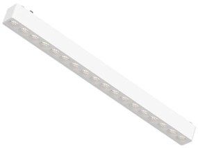 Φωτιστικό LED 18W 3000K για Ultra-Thin Μαγνητική Ράγα σε Λευκή Απόχρωση D:33,8cmX2,4cm Inlight T02901-WH