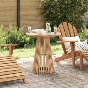 vidaXL Τραπέζι Κήπου για Φαγητό Καφέ 70 x 70 x 75 cm Μασίφ ξύλο teak