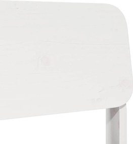 Καρέκλα κήπου vidaXL Λευκό 60x52,5x72 cm Ξύλο πεύκο μασίφ