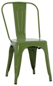 Καρέκλα Melita HM8641.13 43x50x82cm Olive Μέταλλο