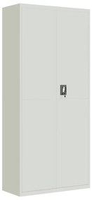 vidaXL Αρχειοθήκη Αν. Γκρι 90x40x200 εκ. Ατσάλινη