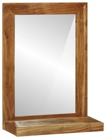 vidaXL Καθρέφτης Μπάνιου 50x22x70 εκ. Μασίφ Ξύλο Ακακίας