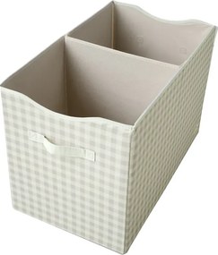 3Sprouts καλάθι για παιχνίδια με καπάκι, Gingham Beige
