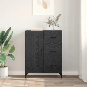 vidaXL Πλαϊνό γραφείο Μαύρη δρυς 69.5 x 34 x 90 εκ. Επεξεργασμένο ξύλο