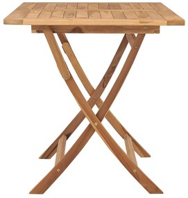 vidaXL Τραπέζι Κήπου Πτυσσόμενο 120 x 70 x 75 εκ. από Μασίφ Ξύλο Teak