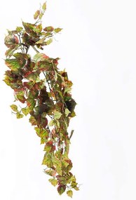 Tεχνητός Κρεμαστός Φίκος Afzelii 4751-7 90cm Multi-Green Supergreens Polyethylene