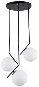 Φωτιστικό Οροφής Monroe 00952 E27 Φ60x50cm White-Black GloboStar