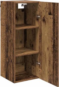 vidaXL Επιτοίχιο ντουλάπι Παλιό Ξύλο 34,5 x 34 x 90 εκ.