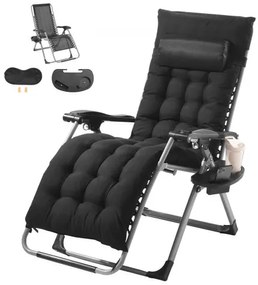 VEVOR Zero Gravity Chair 26" Zero Gravity Recliner Lounge Chair Indoor &amp; Outdoor