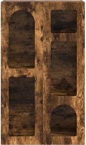 vidaXL Πλαϊνό γραφείο Καπνιστό Δρύς 59 x 35 x 100,5 εκ