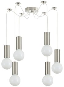 Φωτιστικό Οροφής Adept Tube 77-8386 4,5x4,5x300cm 6xE27 60W Nickel Homelighting