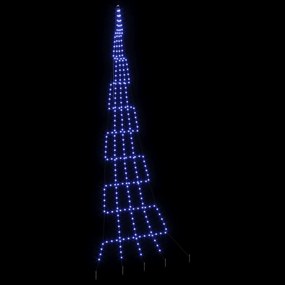 vidaXL Χριστουγεννιάτικο Δέντρο LED με Σφήνες Εδάφους Μπλε 511 εκ