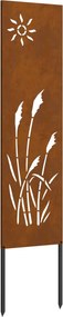 vidaXL Οθόνη Ιδιωτικότητας Κήπου Σκ rusty 32 χ 140 εκ