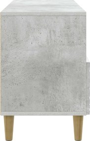 vidaXL Ντουλάπι TV 102 x 34,5 x 50 cm Γκρι Σκυροδέματος