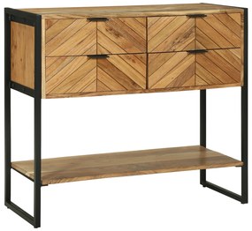 vidaXL Κονσόλα 90x35x80 εκ. Συμπαγές Ξύλο Ακακίας