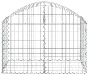 vidaXL Συρματοκιβώτιο Τοξωτό 100x50x60/80εκ. από Γαλβανισμένο Χάλυβα