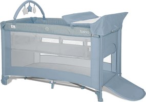 BABY COT TORINO 2 LAYERS PLUS BLUE
