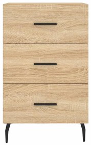 vidaXL Κομοδίνο Sonoma Δρυς 40 x 40 x 66 εκ. από Επεξεργασμένο Ξύλο