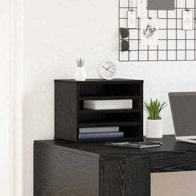 vidaXL Οργανωτής Γραφείου Μαύρη Οξυά 36 x 26 x 29.5 εκ