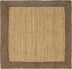 vidaXL Χαλί Περιοχής Γκρι 120 x 120 cm Γιούτα