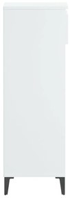 vidaXL Παπουτσοθήκη Γυαλιστερή Λευκή 40x36x105 εκ. Επεξεργασμένο Ξύλο
