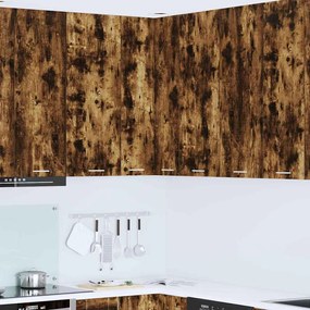 vidaXL Κρεμαστό ντουλάπι Riga Σομόνα Δρυς και Λευκό 57 x 57 x 100 εκ.