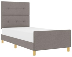 vidaXL Κρεβάτι Ταπέ 100x200 εκ. Υφασμάτινο