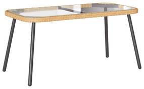 Τραπεζάκι σαλονιού Καφέ και Μαύρο 90 x 45 x 43 εκ.