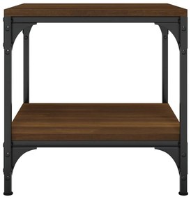 vidaXL Τραπεζάκια Σαλονιού 2 τεμ Καφέ Δρυς 40x40x40 εκ. Επεξ. Ξύλο