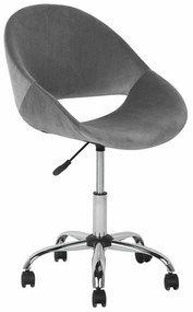 Καρέκλα γραφείου Berwyn 881, Γκρι, 84x62x62cm, 9 kg, Χωρίς μπράτσα, Με ρόδες, Μηχανισμός καρέκλας: Economic | Epipla1.gr
