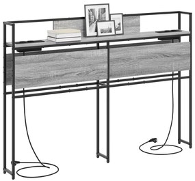 vidaXL Κεφαλάρι Αποθήκης Γκρι sonoma 160 cm Επεξεργασμένο ξύλο