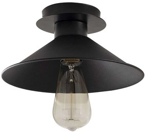 Φωτιστικό Οροφής - Πλαφονιέρα Berceste 525NOR1301 Φ24x12cm 1xE27 40W Black Opviq